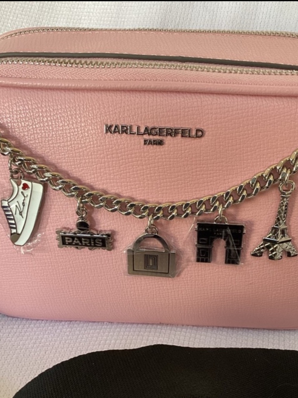 Karl Lagerfeld Pink Crossbody Bag - Picture 5 of 16